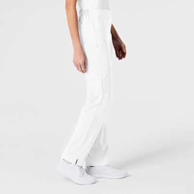 Women's W123 Flat Front Cargo Scrub Pant