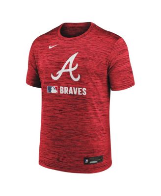 Men's Red Atlanta Braves Authentic Collection Velocity Performance Practice T-Shirt