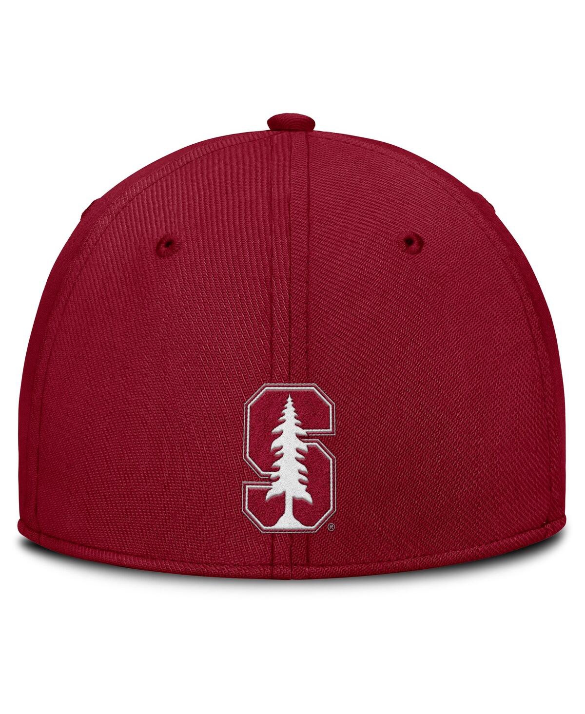 Nike Men's Cardinal Stanford Cardinal Local Swoosh Flex Hat In Cardinal
