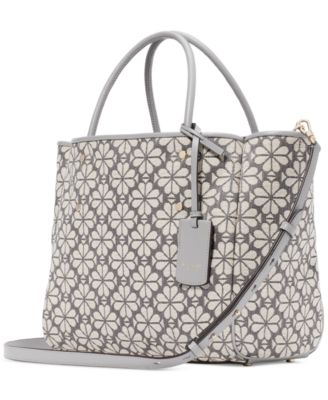 Flower Jacquard Tote Bag 