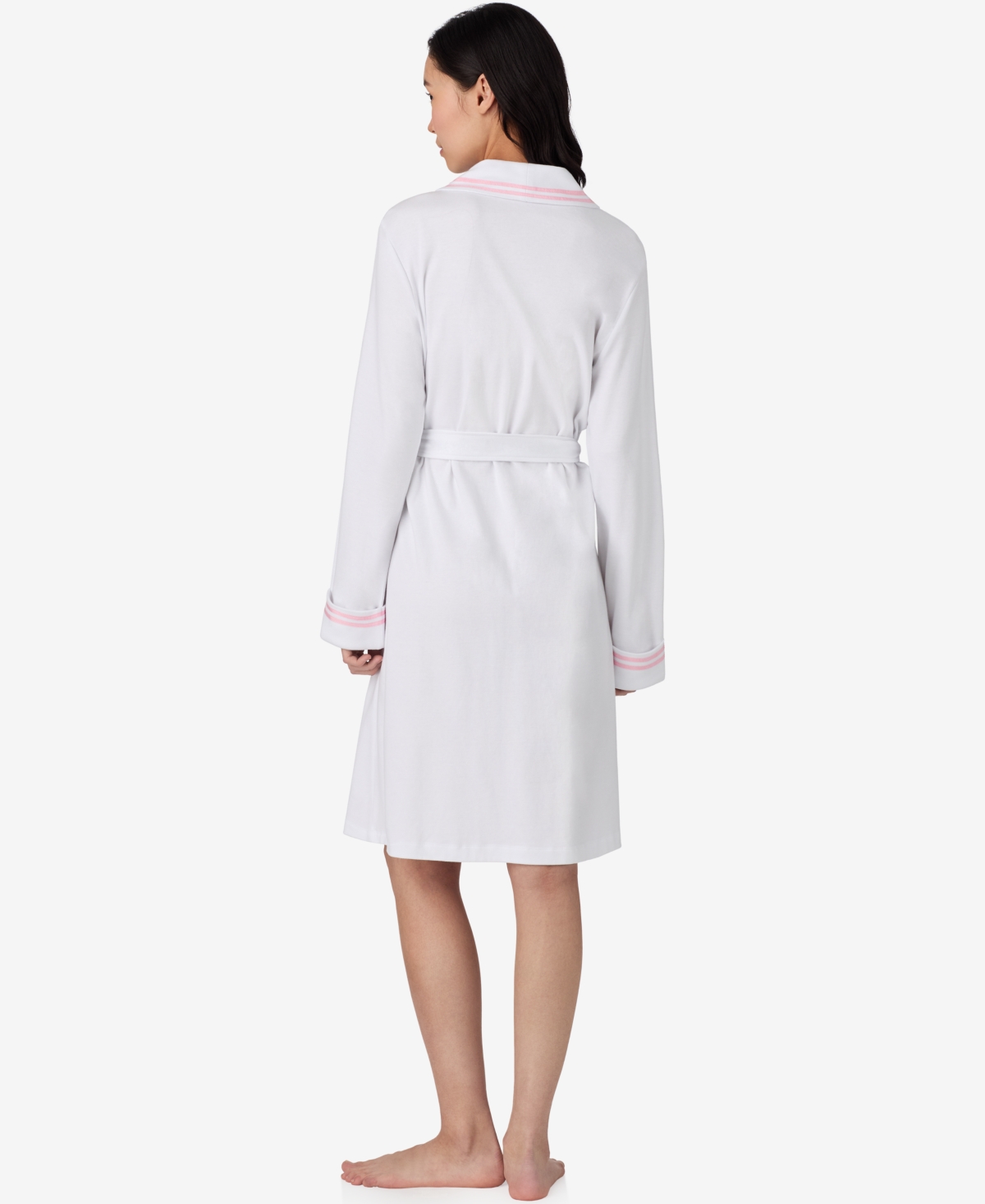 RALPH LAUREN WOMEN'S LONG SLEEVE SHAWL COLLAR SHORT ROBE 