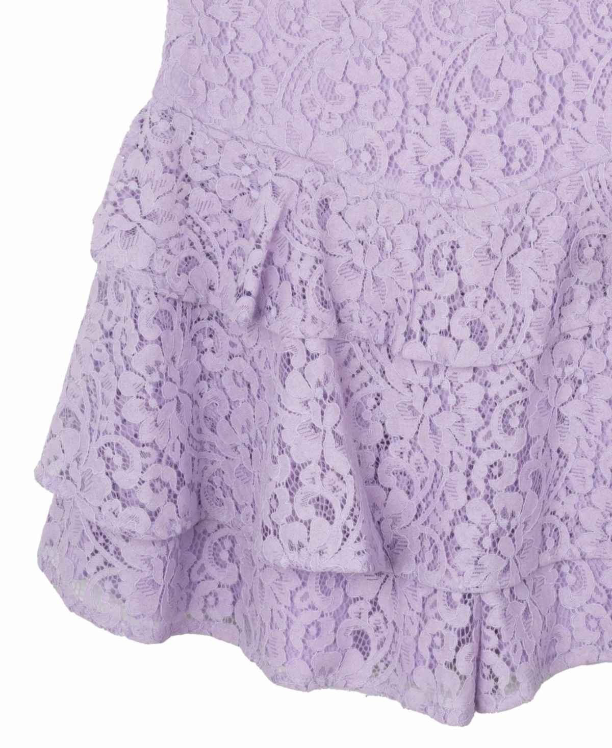 Shop Rare Editions Big Girls Lace Dressy Romper In Lilac
