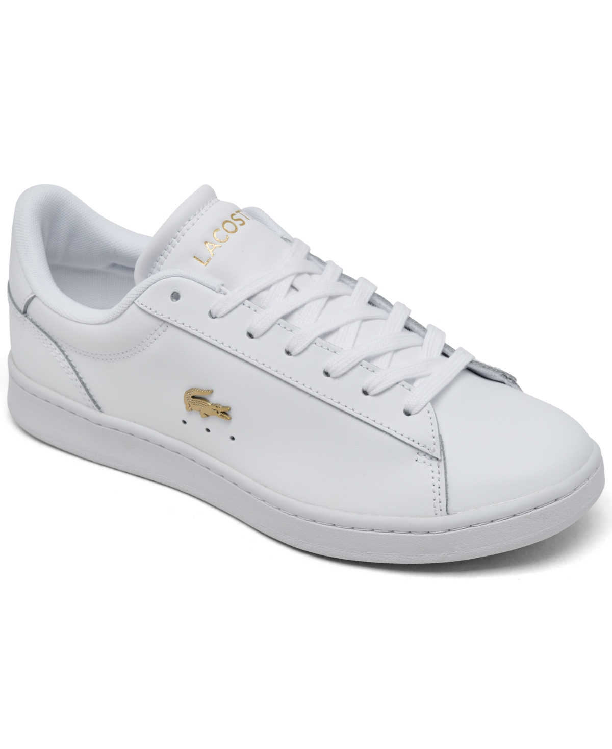 Lacoste Women's Carnaby Set Casual Sneakers from Finish Line - White, Gold
