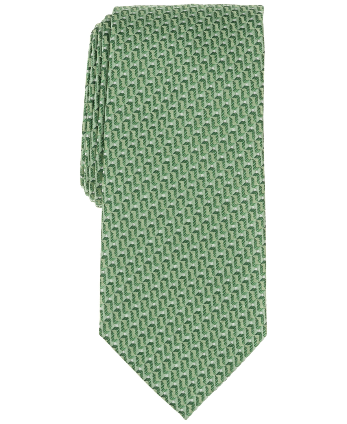 Perry Ellis Men's Langer Classic Geometric Tie - Yellow