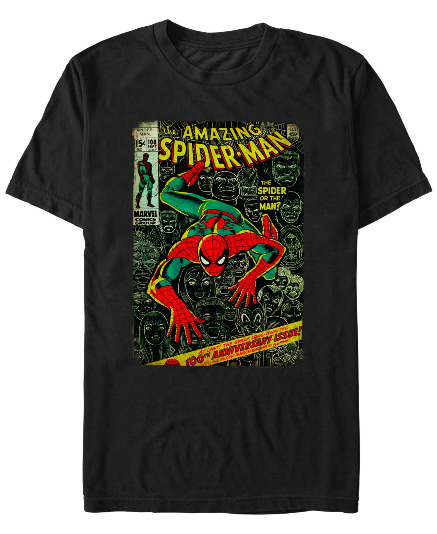 Men's Spidey Front Cover Short Sleeve T-Shirt