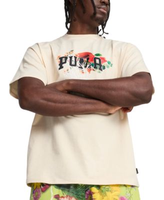 Puma - Men's Dunked in Floral Oversized-Fit Graphic T-Shirt
