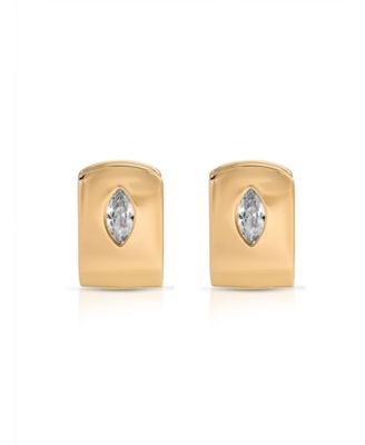 Marquise Crystal Huggie Earrings