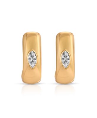 Marquise Crystal Hoop Earrings