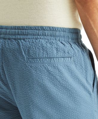 Men's Seersucker Drawstring 9-1/2" Shorts