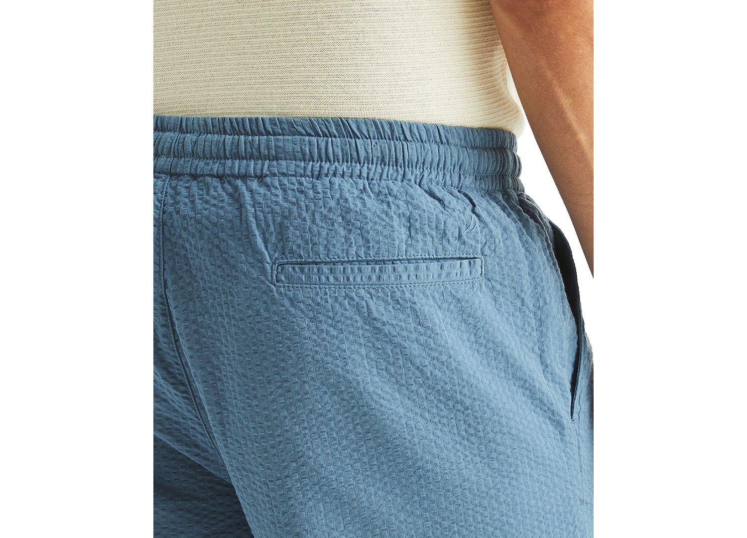 Men's Seersucker Drawstring 9.5" Shorts