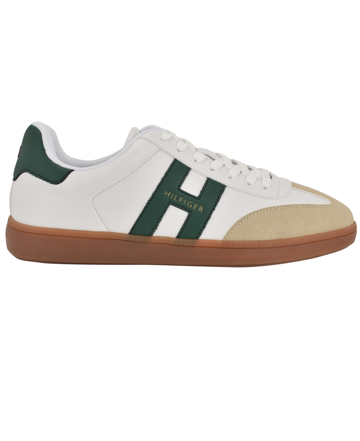 Tommy Hilfiger Men's Berge T-toe Casual Sneakers In Light Natural,hunter Green Multi