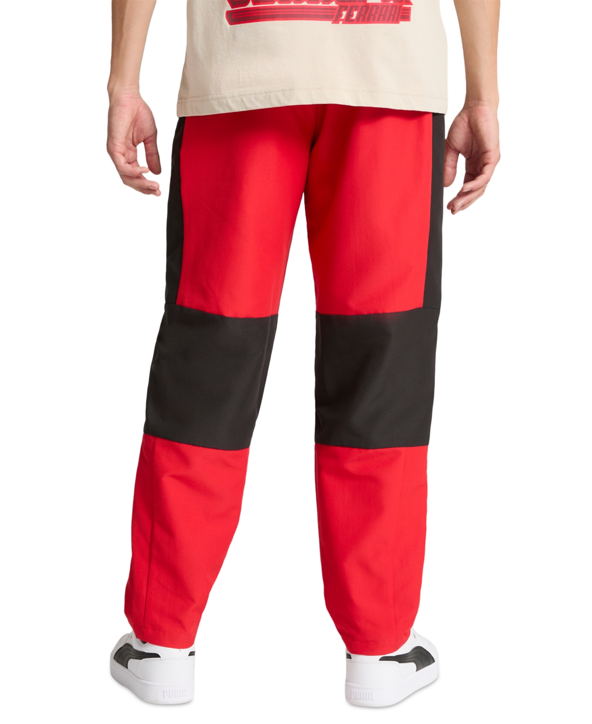 Puma Men's Scuderia Ferrari Sds 2.0 Regular-fit Ripstop Race Pants In Red