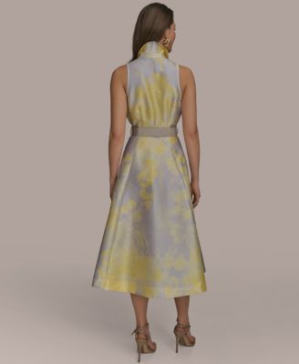 Women's Printed Fit & Flare Shirt Dress