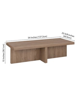 54" Elna Wide Rectangular Coffee Table