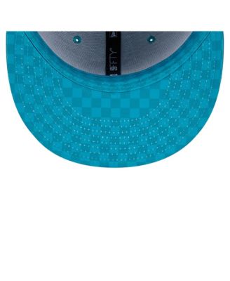 Men's Aqua Miami Dolphins Checkered 59FIFTY Fitted Hat