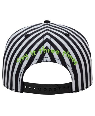 Men's Black Beetlejuice Green Piping 9FORTY Adjustable Hat