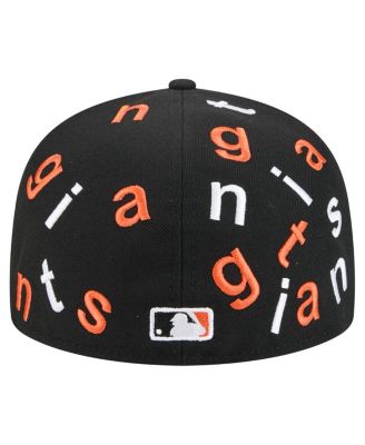 Men's Black San Francisco Giants Team Confetti 59FIFTY Fitted Hat
