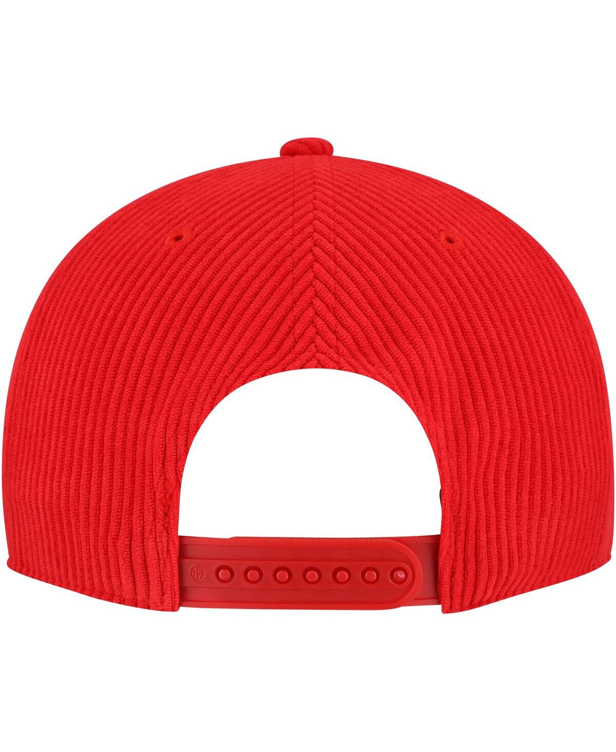 Shop 47 Brand Men's Red Chicago Bulls Double Header Sidepatch Cord Hitch Adjustable Hat