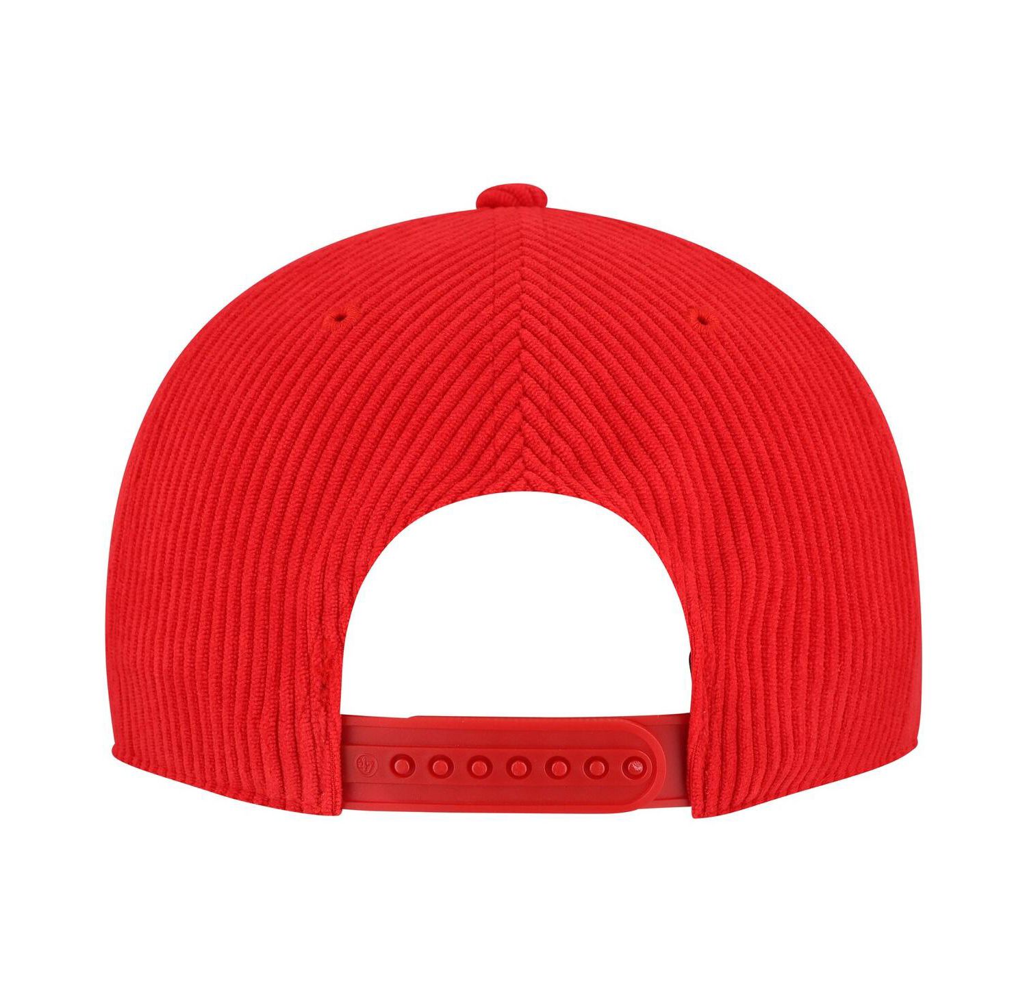 Men's Red Chicago Bulls Double Header Sidepatch Cord Hitch Adjustable Hat
