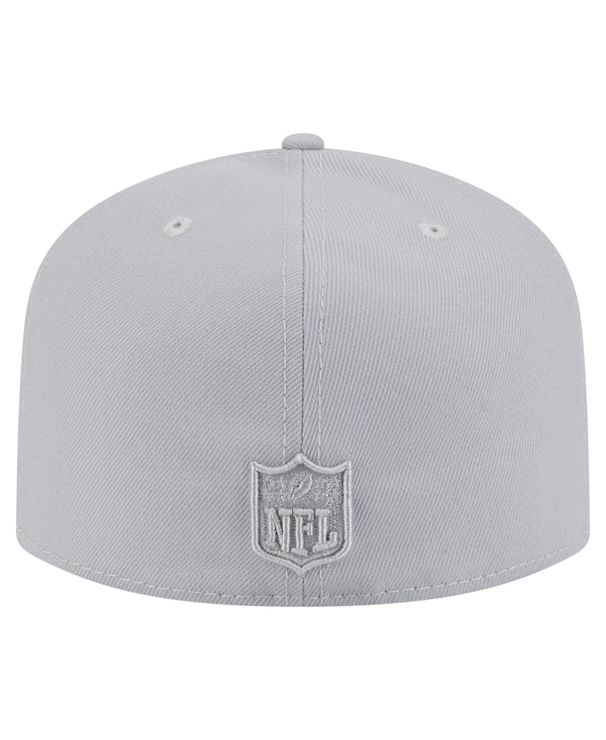 Shop New Era Men's Gray Kansas City Chiefs Color Pack 59fifty Fitted Hat