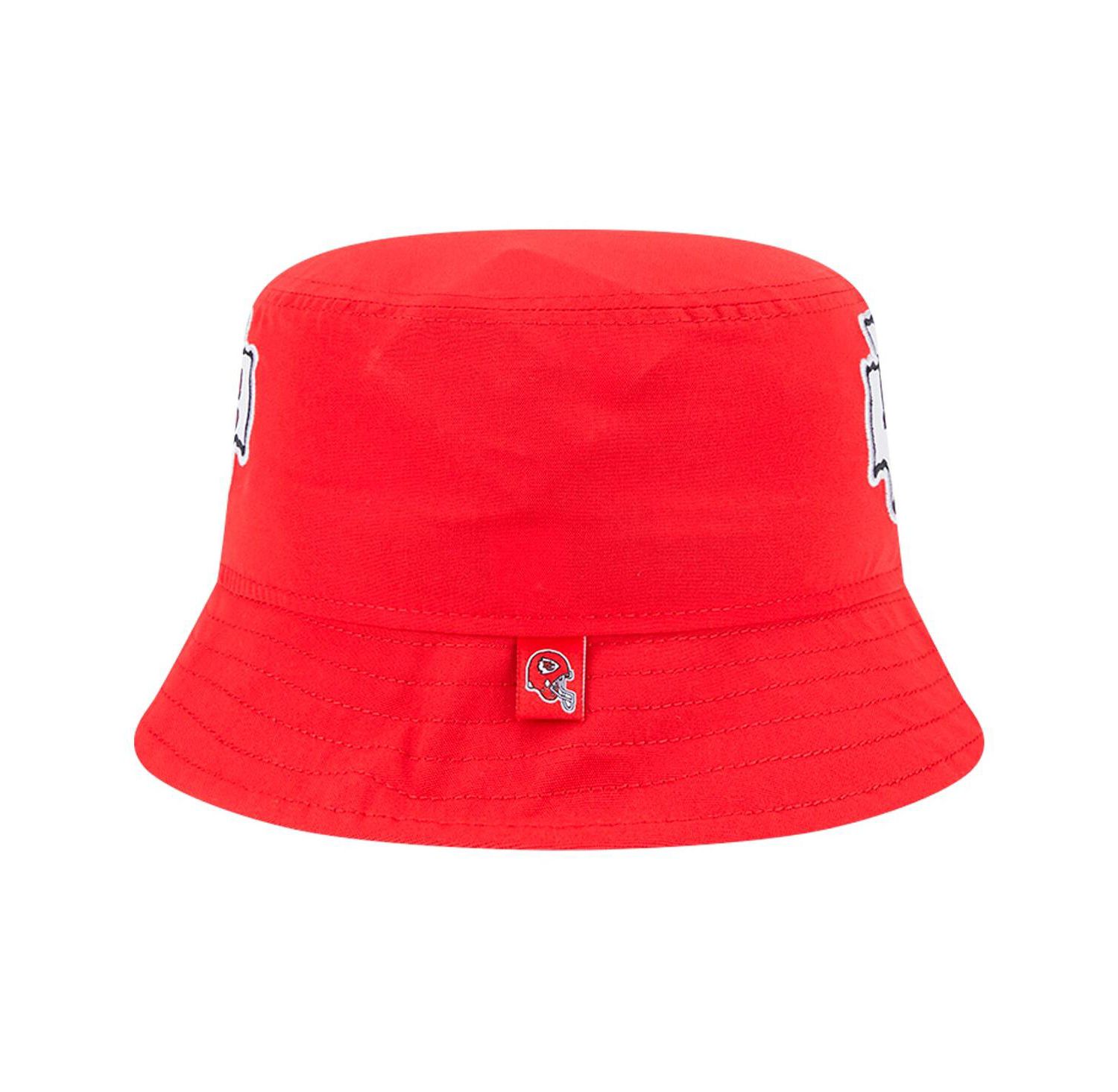 Men's Red Kansas City Chiefs Helmet Bucket Hat