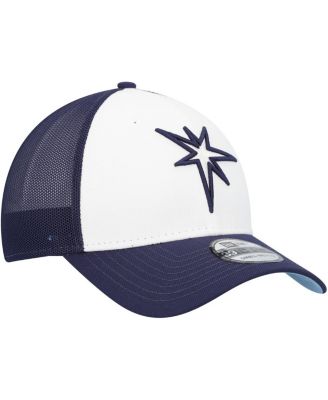 Men's Navy/White Tampa Bay Rays 2023 On-Field Batting Practice 39THIRTY Flex Hat