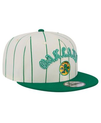 Men's White Oakland Athletics Jersey Pinstripe 9FIFTY Snapback Hat