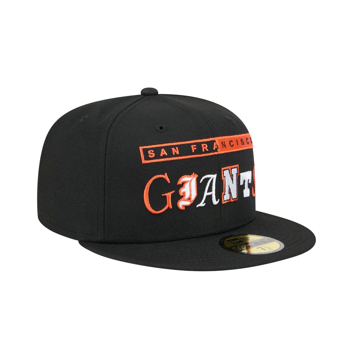 Мужская кепка New Era Black San Francisco Giants Ransom 59FIFTY Fitted Hat — фото 4
