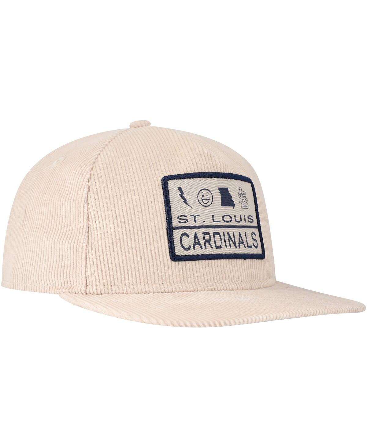 NEW ERA MEN'S KHAKI ST. LOUIS CARDINALS SUMMER ESSENTIAL GOLFER SNAPBACK HAT 