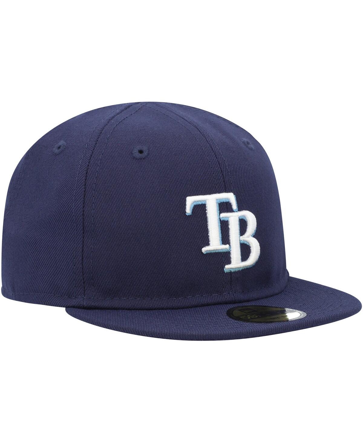 New Era Baby Boys And Girls Navy Tampa Bay Rays My First 59fifty Fitted Hat In Navy