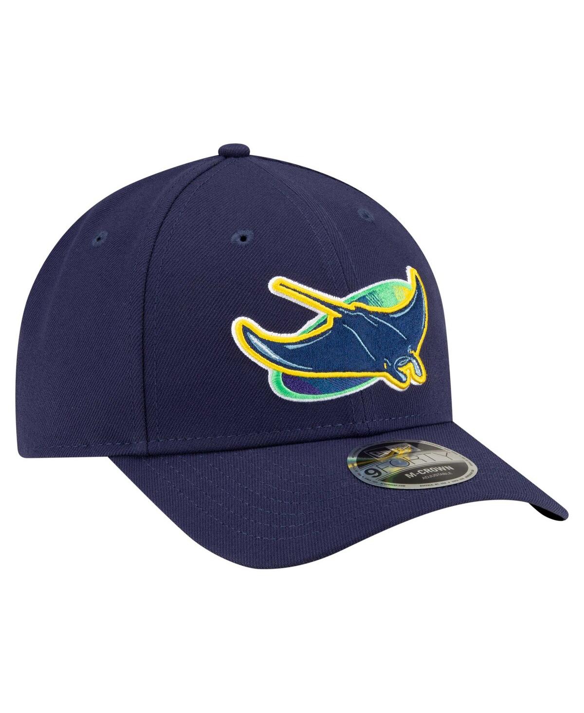 NEW ERA MEN'S NAVY TAMPA BAY RAYS PLAYER REPLICA 9FORTY ADJUSTABLE HAT 