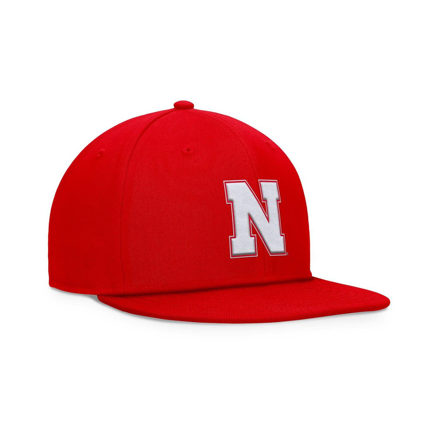 Мужская кепка Top of the World Scarlet Nebraska Huskers Fundamental Snapback Hat — фото 3