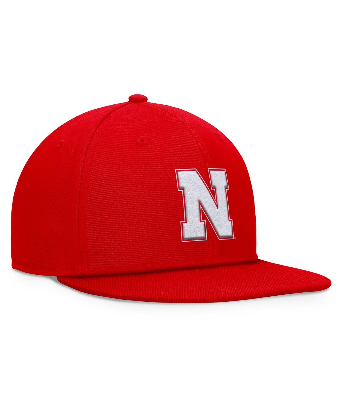 Top Of The World Men's Scarlet Nebraska Huskers Fundamental Snapback Hat In Scarlet