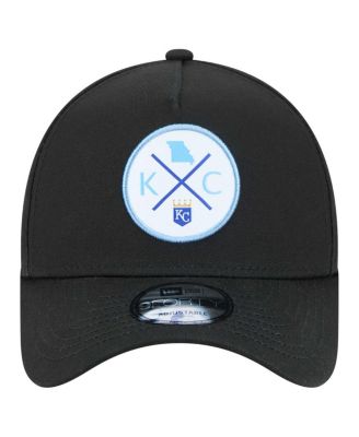 Men's Black Kansas City Royals 9FORTY A-Frame Adjustable Hat