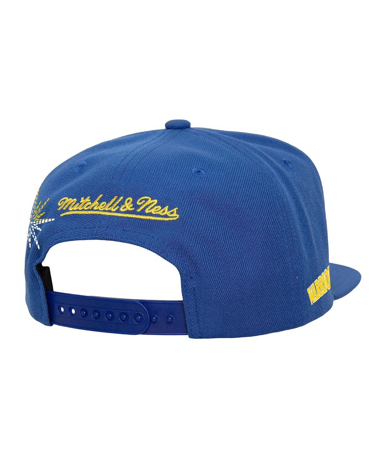 Mitchell & Ness Men's Royal Golden State Warriors Starlight Snapback Hat In Royal
