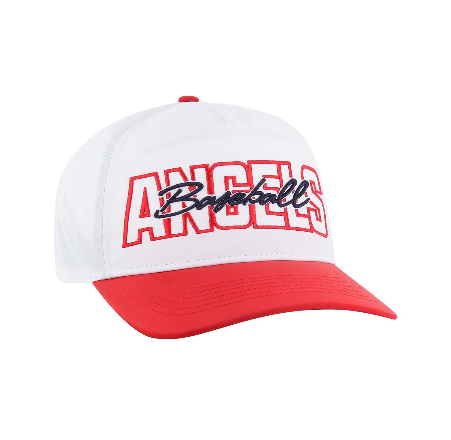 Men's White Los Angeles Angels Lineman Hitch Adjustable Hat