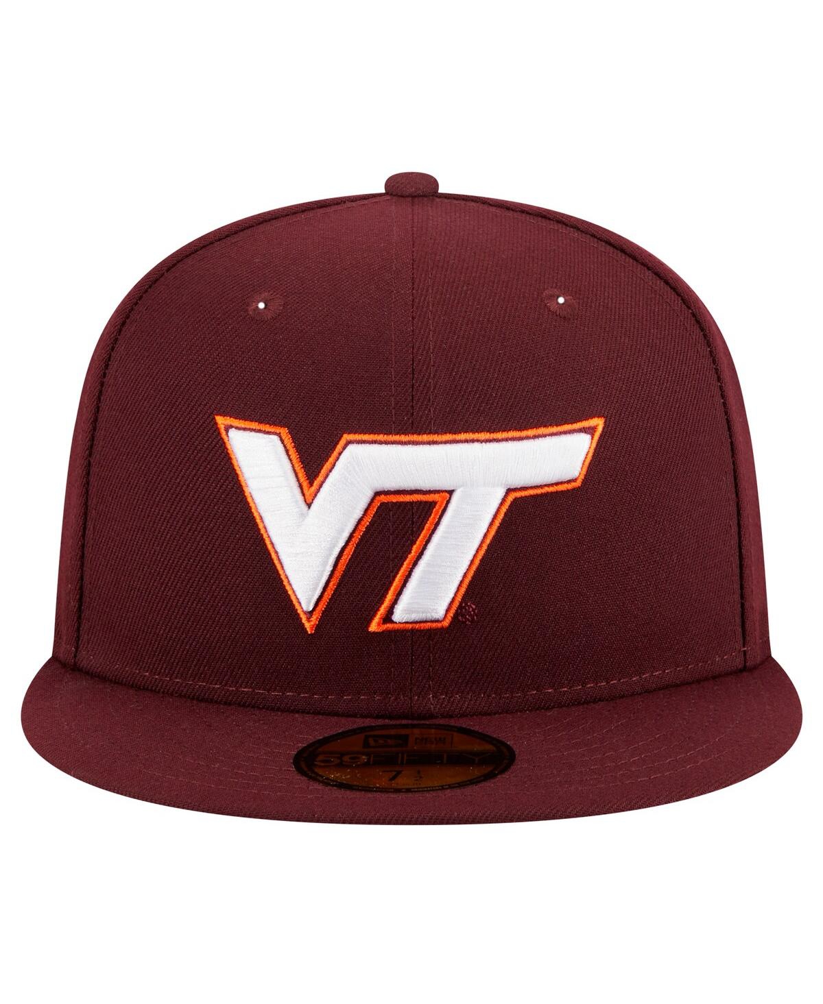 NEW ERA MEN'S MAROON VIRGINIA TECH HOKIES 59FIFTY FITTED HAT 