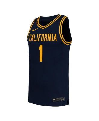 Men's 1 Navy Cal Bears Replica Basketball Jersey