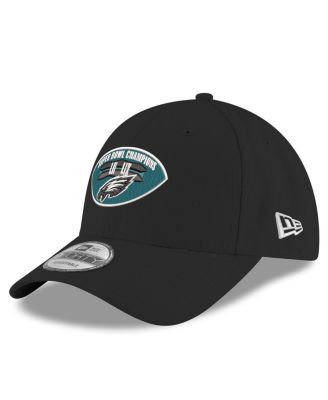 New Era - Men's Black Philadelphia Eagles Two-Time Super Bowl Champions 9FORTY Adjustable Hat