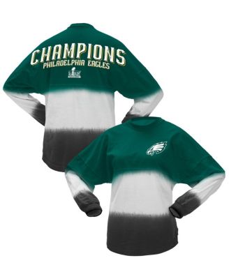 Fanatics - Women's Midnight Green Philadelphia Eagles Super Bowl LIX Champions Horizontal Ombre Spirit Jersey Long Sleeve T-Shirt