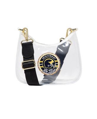 Stoney Clover Lane - Michigan Wolverines Clear Curved Crossbody