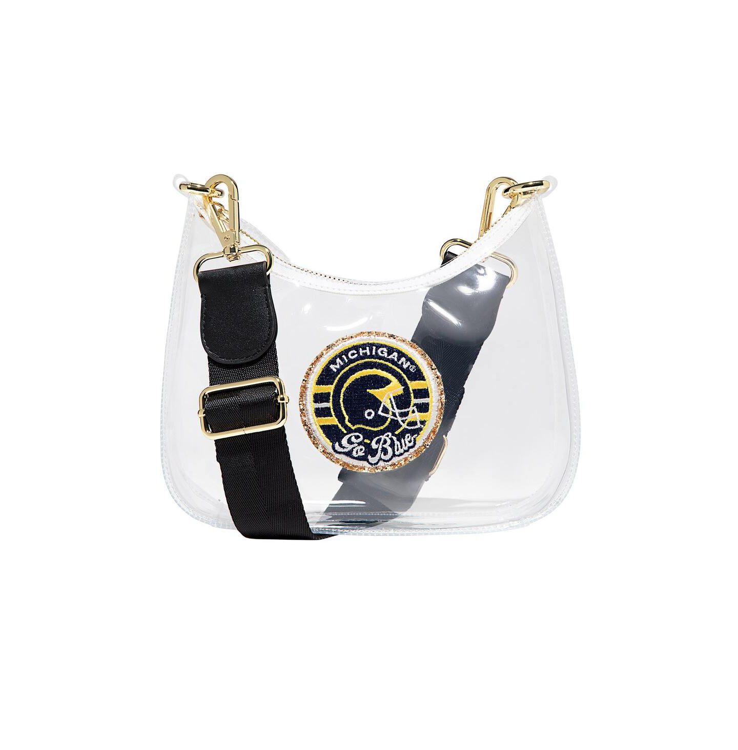 Женская сумка Stoney Clover Lane Michigan Wolverines Clear Curved Crossbody — фото 1