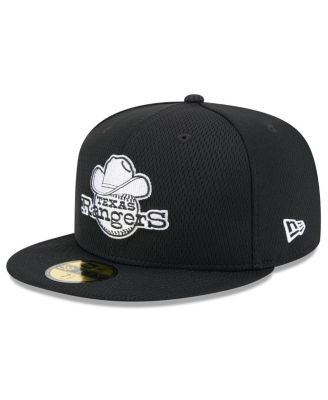 New Era - Men's Black Texas Rangers 2025 MLB Clubhouse 59FIFTY Fitted Hat