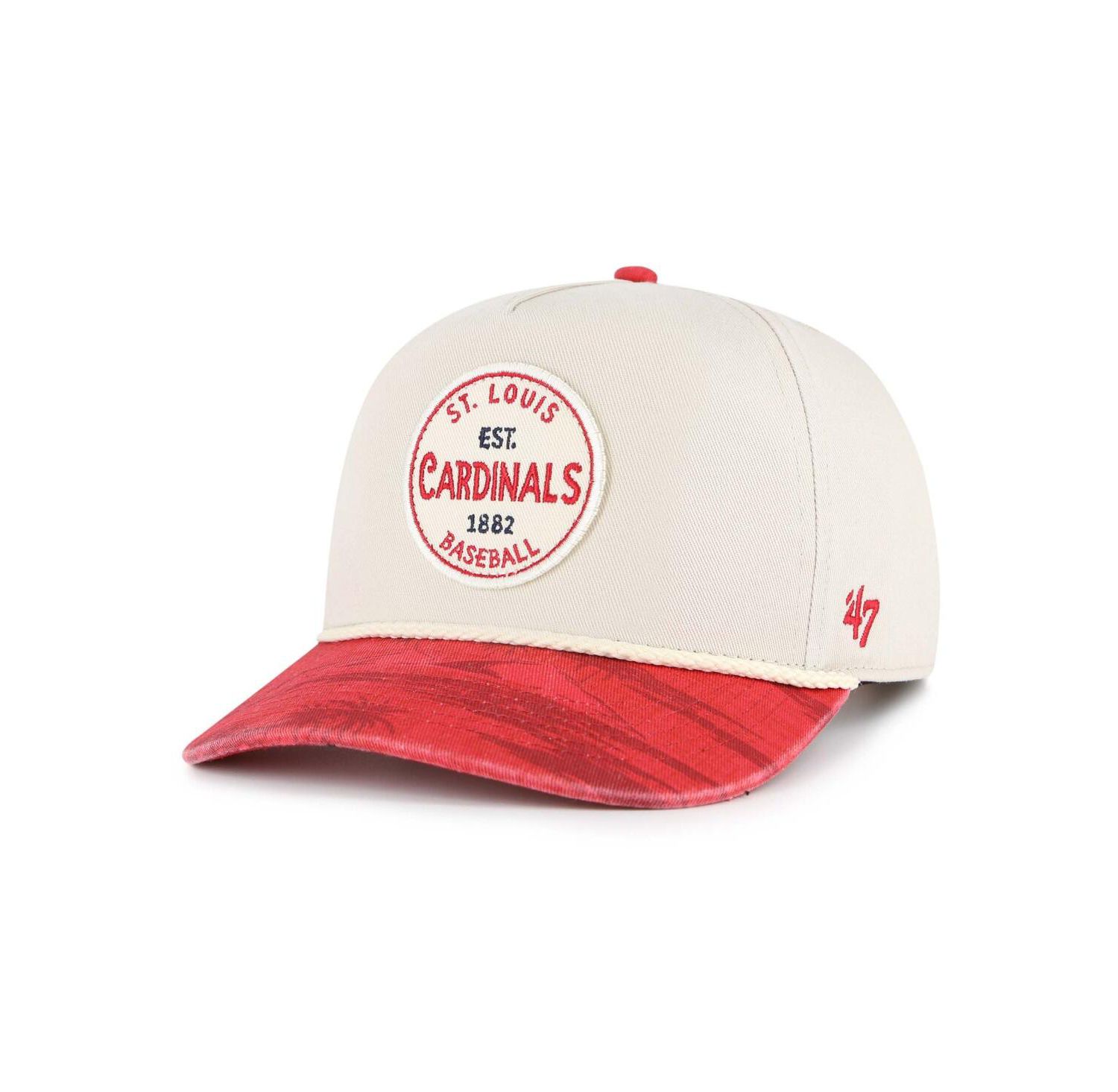 Men's Cream/Red St. Louis Cardinals Fiji Rope Hitch Adjustable Hat
