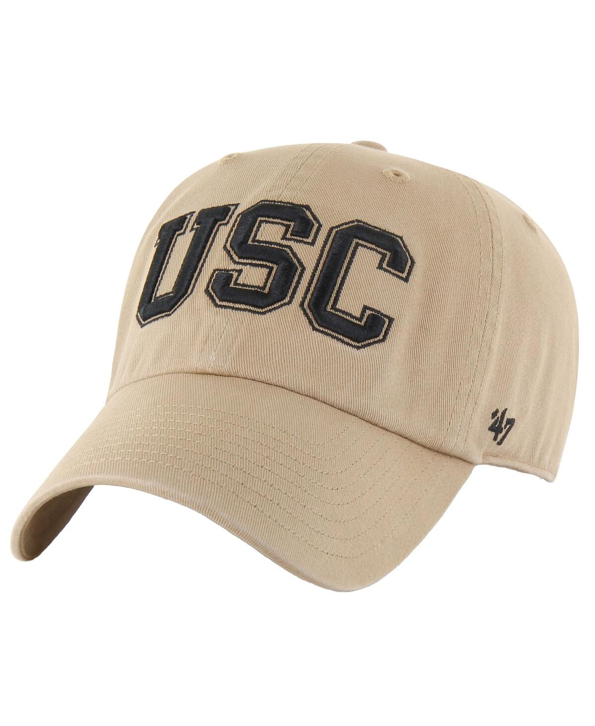 47 Brand Men's Khaki Usc Trojans Clean Up Adjustable Hat In Khaki