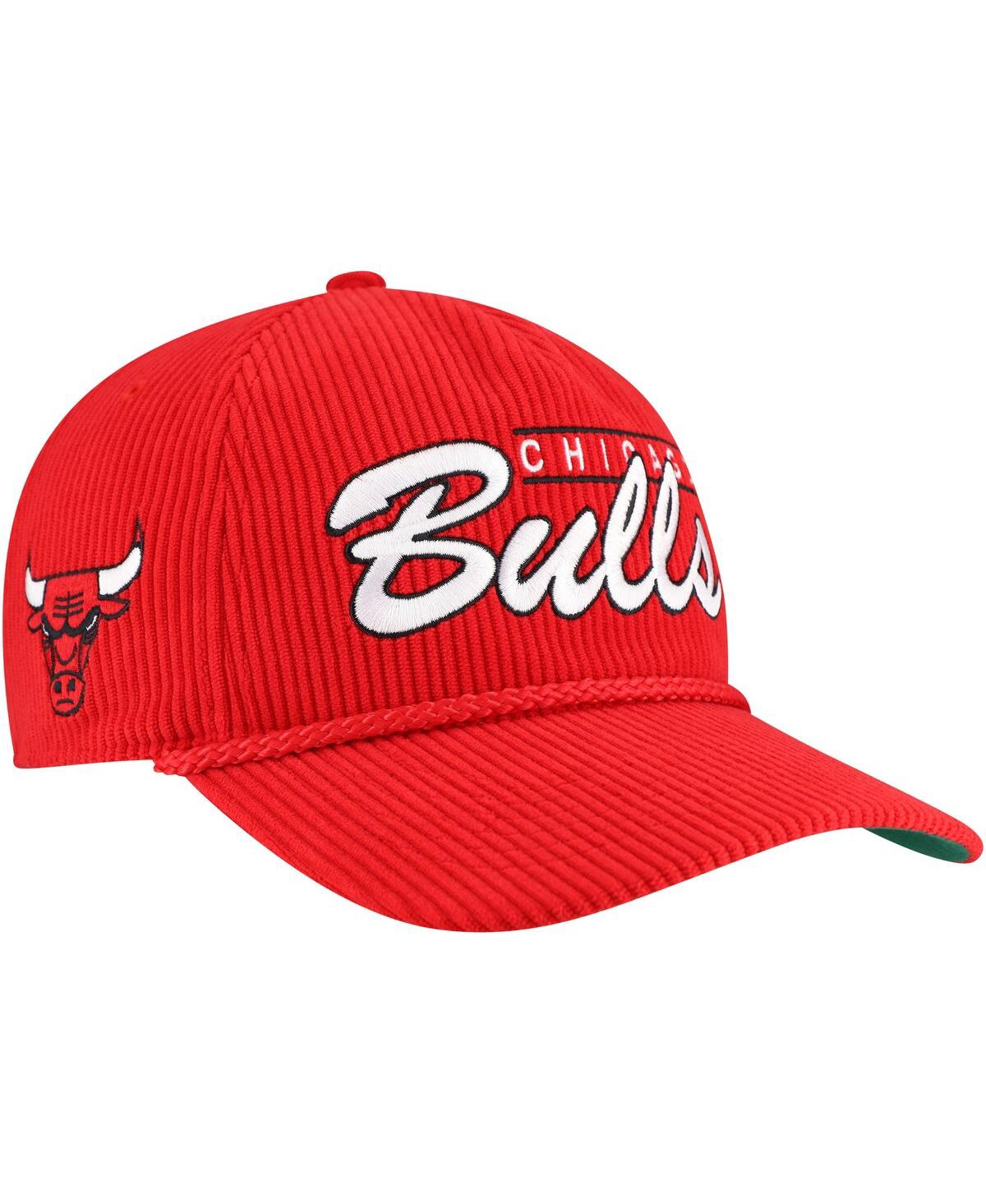 Shop 47 Brand Men's Red Chicago Bulls Double Header Sidepatch Cord Hitch Adjustable Hat