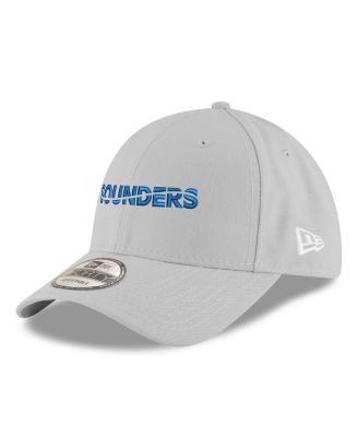 New Era - Men's Gray Seattle Sounders FC Wordmark 9FORTY Adjustable Hat