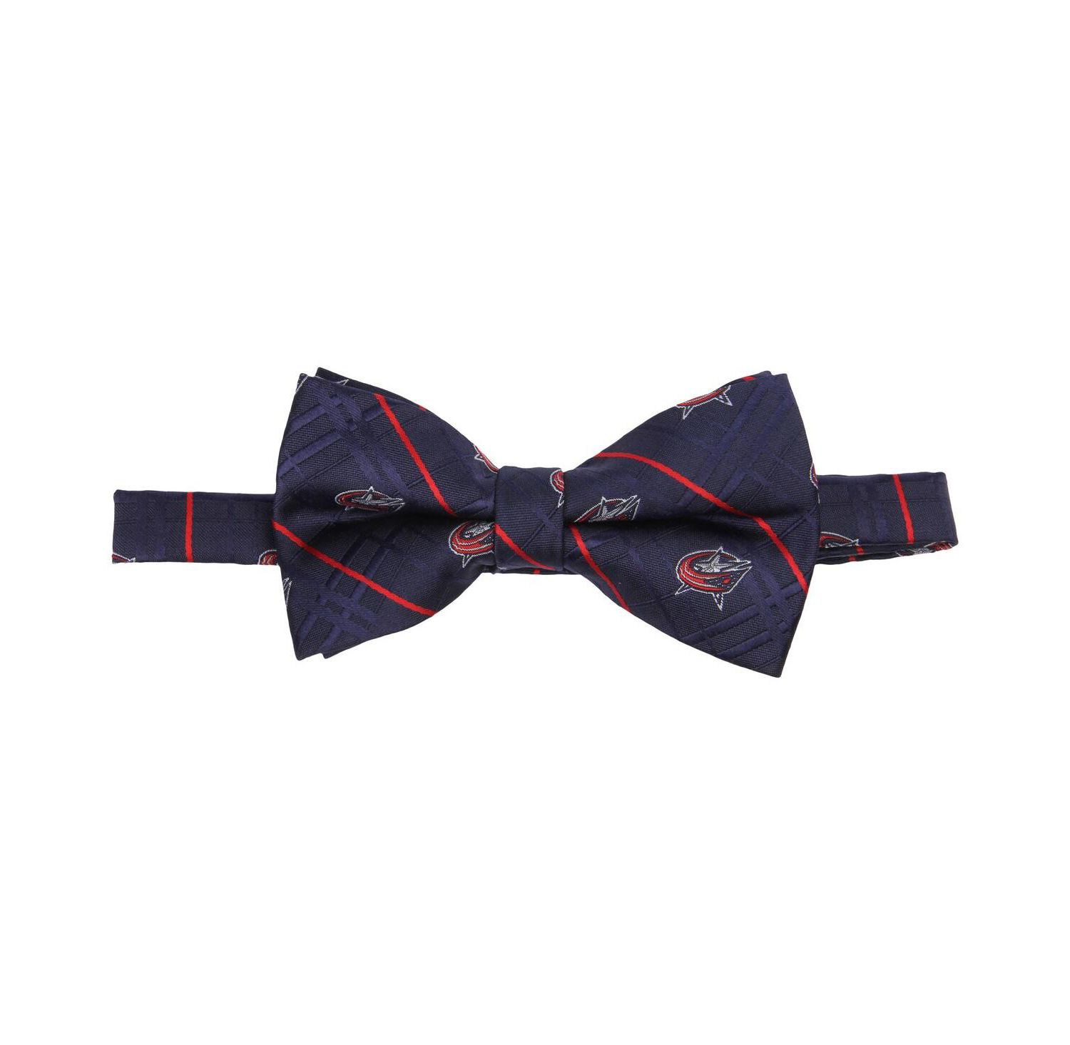 Men's Navy Columbus Blue Jackets Oxford Bow Tie