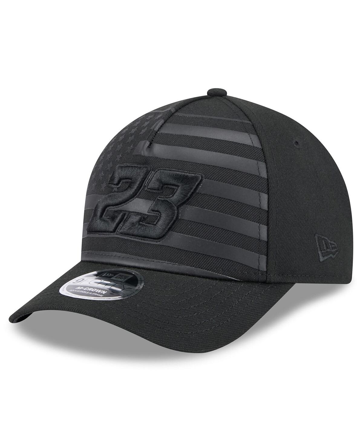 New Era Men's Black Bubba Wallace American Flag 9forty M-crown A-frame Adjustable Hat In Black