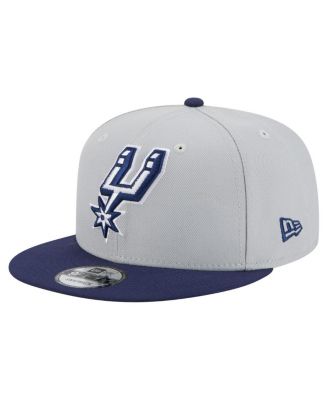 New Era - Men's Gray/Navy San Antonio Spurs Color Pack Two-Tone 9FIFTY Snapback Hat